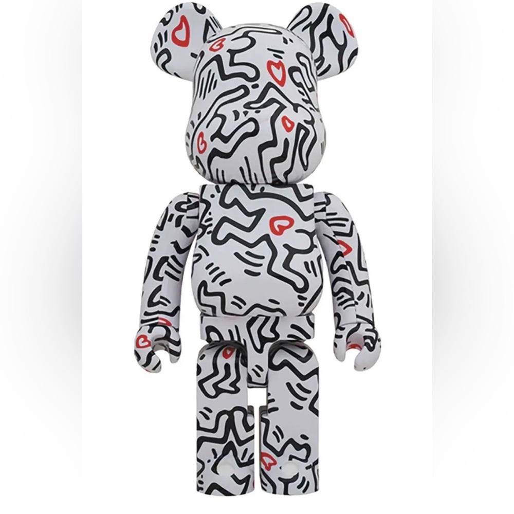 Complete Set of 3! Medicom BE@RBRICK Keith Haring #8 1000%&400%&100%!!